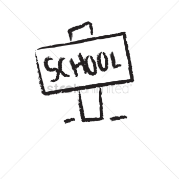 A school signboard A school signboard