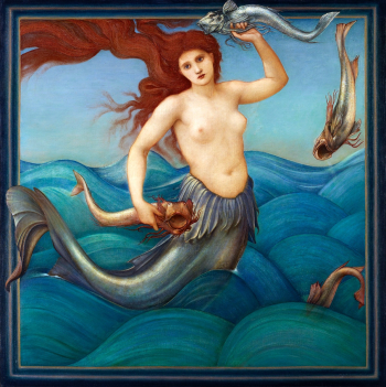 A Sea-Nymph (1881) painting in high… | Free public domain illustration A Sea-Nymph (1881) painting in high… | Free public domain illustration