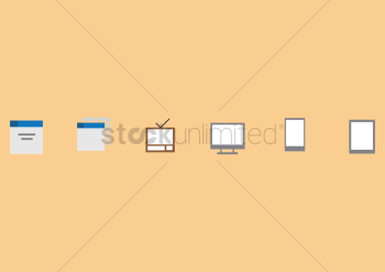 A set of gadgets icons A set of gadgets icons