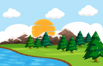A simple nature landscape A simple nature landscape