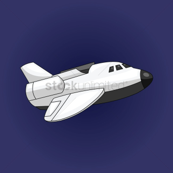 A spacecraft on blue background A spacecraft on blue background