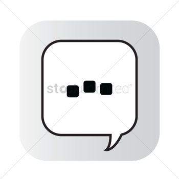 A speech bubble A speech bubble