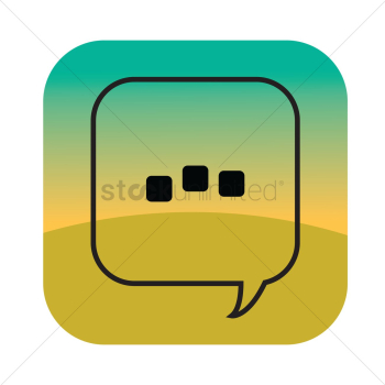 A speech bubble A speech bubble
