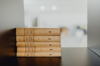 A Stack of old books