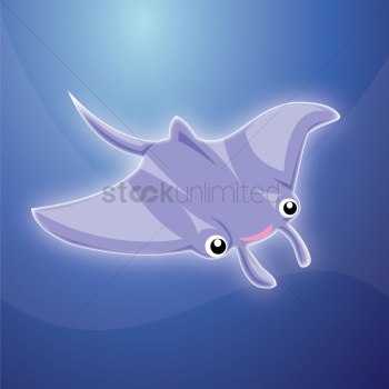 A stingray fish A stingray fish