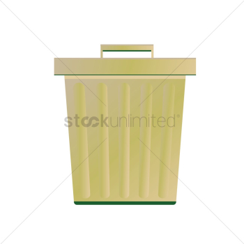 A trash can A trash can