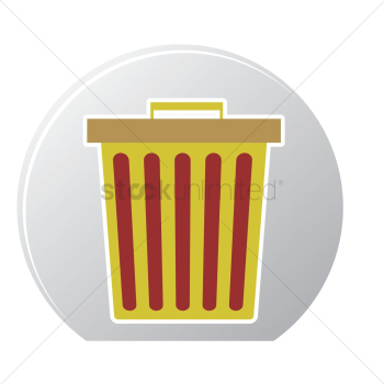 A trash can A trash can