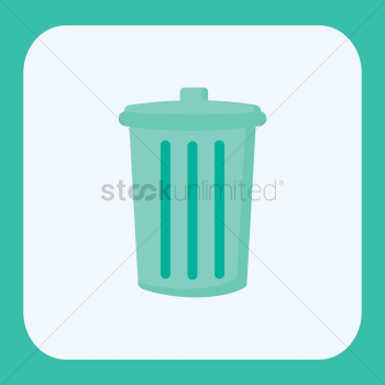 A trash can A trash can