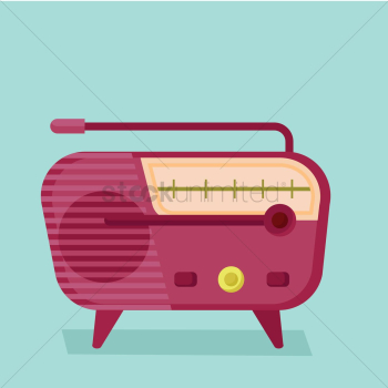 A vintage radio set A vintage radio set