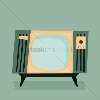 A vintage television set A vintage television set