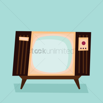 A vintage television set A vintage television set