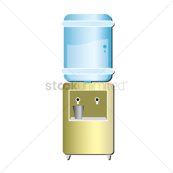 A water dispenser A water dispenser