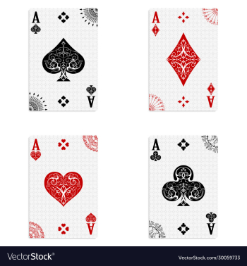 a winning poker hand four aces playing cards