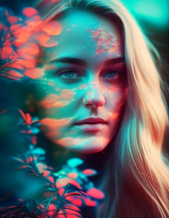 A woman face generated by A.I A woman face generated by A.I