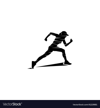 a woman sprint silhouette a woman sprint silhouette