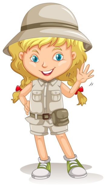 A young blonde Girl Scout A young blonde Girl Scout