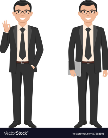 A young businessman vector image A young businessman vector image