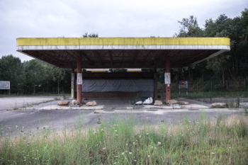 abandoned gasoline station abandoned gasoline station