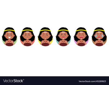 aborigine avatar with various expression aborigine avatar with various expression