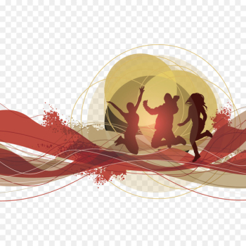 Abstract art Clip art - Curves and crazy people Abstract art Clip art - Curves and crazy people