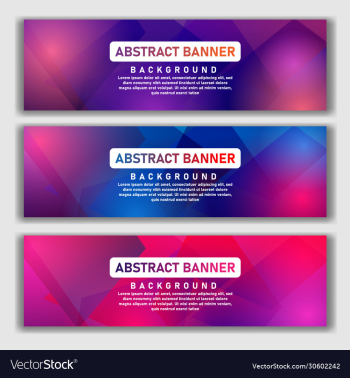 abstract background banner with geometric shapes