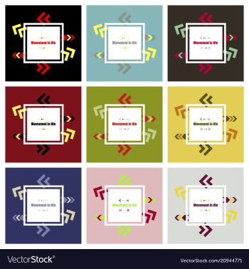 Abstract background with colorful arrows vector image Abstract background with colorful arrows vector image
