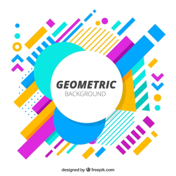 Abstract background with colorful geometric shapes