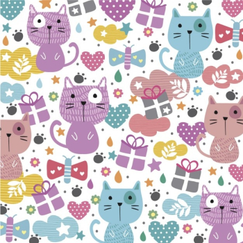 Abstract background with cute cats Abstract background with cute cats