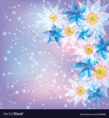  					Abstract background with flowers vector image														