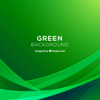 Abstract background with green shapes Free Vector