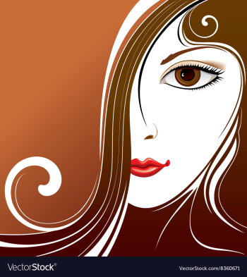 Abstract Background with Ladies Face vector image Abstract Background with Ladies Face vector image