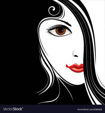 Abstract Background with Ladies Face vector image Abstract Background with Ladies Face vector image