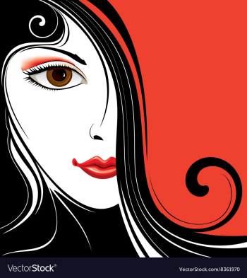 Abstract Background with Ladies Face vector image Abstract Background with Ladies Face vector image