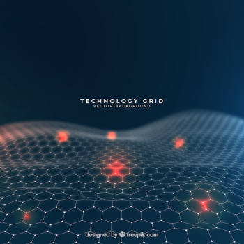 Abstract background with technology grid Abstract background with technology grid