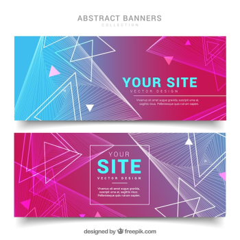 Abstract banner design Abstract banner design