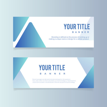 Abstract banner illustration set Abstract banner illustration set