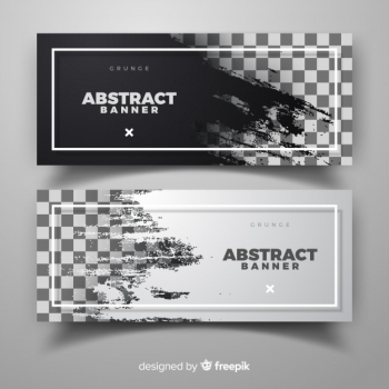 Abstract banner template Free Vector Abstract banner template Free Vector