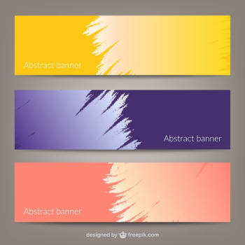 Abstract banner templates Abstract banner templates