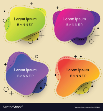Abstract banner vector image Abstract banner vector image