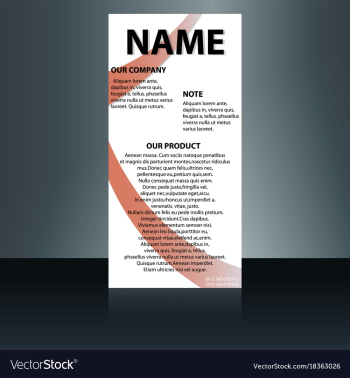 Abstract binder layout white a4 brochure cover vector image Abstract binder layout white a4 brochure cover vector image