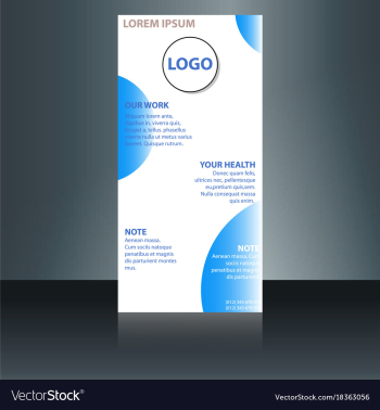 Abstract binder layout white a4 brochure cover vector image Abstract binder layout white a4 brochure cover vector image