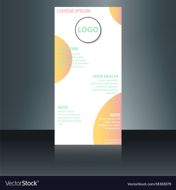 Abstract binder layout white a4 brochure cover vector image Abstract binder layout white a4 brochure cover vector image