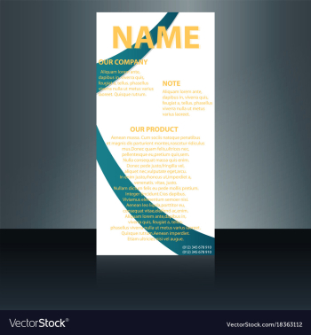 Abstract binder layout white a4 brochure cover vector image Abstract binder layout white a4 brochure cover vector image