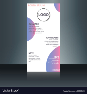 Abstract binder layout white a4 brochure cover vector image Abstract binder layout white a4 brochure cover vector image