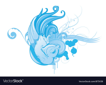 Abstract bird vector image Abstract bird vector image