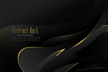 Abstract black and gold background Free Vector