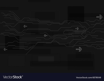Abstract black technology background vector image Abstract black technology background vector image