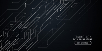 Abstract black technology background with circuit lines Free Vector Abstract black technology background with circuit lines Free Vector