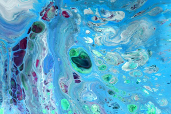 Abstract Blue and Green Fluid Art Abstract Blue and Green Fluid Art