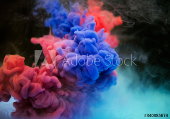 Abstract blue and orange cloud Abstract blue and orange cloud